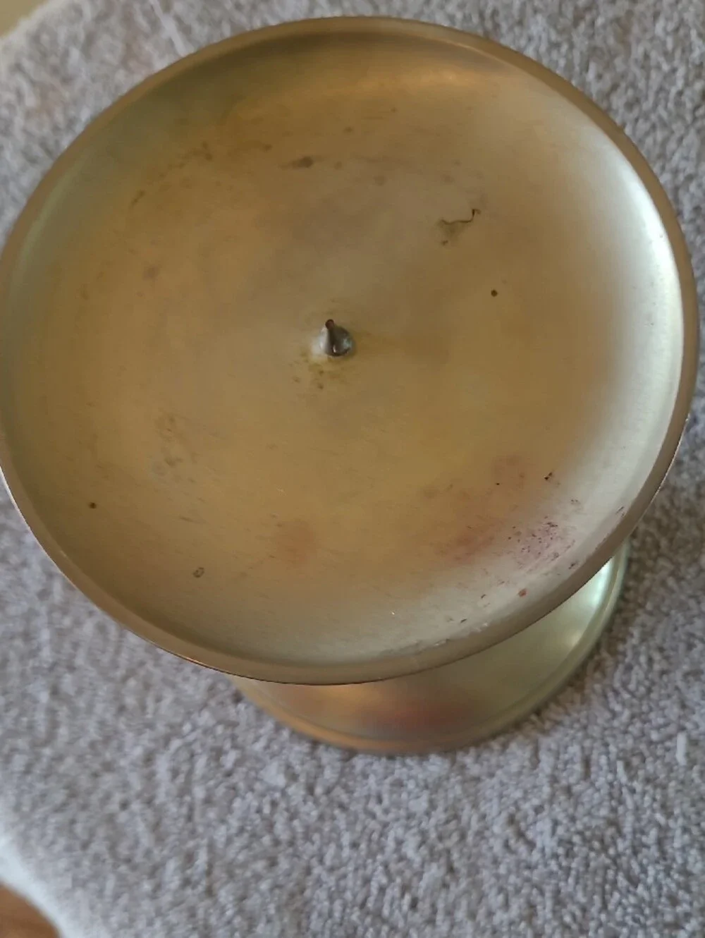 Silver Pedestal Spike Candle Holder